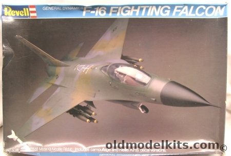 Revell 1/48 F-16 Fighting Falcon - With Decals for Two Camouflaged Aircraft, 4517 plastic model kit